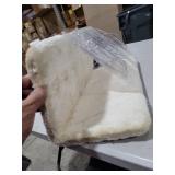 Czoynife Cat Scratching Post Replacement Base, Cat Tree Replacement Parts, Foldable Base Covered with Soft Plush, Suitable for M8 Screws Cat Tree Scratcher Indoor for Kittens (Beige)