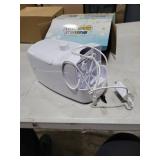 Bubble Machine, Automatic 18000+ Per Minute Big Bubbles Blower Maker for Kids Toddlers with 2 Speeds,6 Wands,Operated by Plugin or Batteries for Outdoor/Indoor Birthday Parties,Wedding (White)