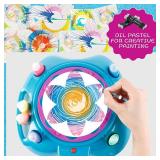 Wings Giant Spin Art Machine Variable Speed, Battery Operated Spinner - Paint Spinner with Splatter Guard, Washable Paint, Spin Art Kit, Stem Toys, Arts and Crafts