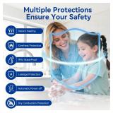 110V Tankless Water Heater Electric, 3000W Tankless Electric Water Heater Instant, Under Sink Water Heater with Digital Display, On Demand Hot Water Heaters Electric for Kitchen Washin Bathroom