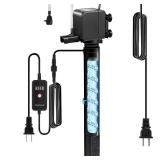 Aquarium Filter, Fish tank filters, U-V Fish Tank Green Clean Machine, Aquarium - Submersible Pump Filter for Cleaning Green Water and Algae, Freshwater Aquariums,fish tank filters for 55 - 150 Gallon