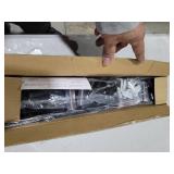 Black Curtain Rods 2 Packs for Windows 36\"- 48\", Decorative Drapery Rod Adjustable, 5/8 inch Small Curtain Rod for Bedroom, Living Room, Kitchen and Outdoors