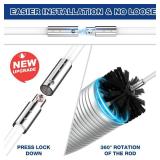 PetOde 32 Feet Dryer Vent Cleaner Kit, Enhanced Flexible Quick Snap Brush with Drill Attachment for Effective Cleaning, 360 Degree Rotation Without Loosening, Use with or Without a Power Drill