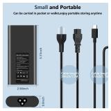 ELECBRAiN Slim 90W Laptop Charger USB C Replacement for Dell Latitude 5420 5520 7480 7490 7420 Chromebook 3100 Dell XPS 13 9360 XPS15 9550 9560 DA65NM190 LA65NM190 Type C AC Adapter Power Cord