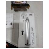 Milk Frother Handheld, Gbivbe Rechargeable Whisk Drink Mixer for Coffee with Art Stencils, Coffee Mixer for Cappuccino, Hot Chocolate Match, Frappe, Hot Chocolate, Egg Whisk