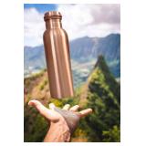 BEAR CRAFTS Ayurvedic Drinking Copper Water Bottle for Sports, Travel, Yoga & Everyday Use, Water Bottle for Gym, Office, Hiking, Outdoor Capacity 32 Oz (Design 9, 32 Oz)