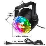 Apeocose 2-Pack Disco Ball Party Lights Sound Activated Remote, Strobe Stage DJ Lights for Valentines Day Decorations Mardi Gras Birthday New Years 2026 White Elephant Gifts Home Dance Party Supplies