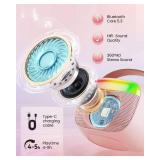 Mini Karaoke Machine for Kids, Toy for Girls Portable Bluetooth Speaker with 2 Wireless Microphones, Fashion Toy Gifts for Christmas Birthday, for 3 4 5 6 7 8+ Year Old Girls Gifts(Pink)