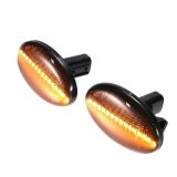 X AUTOHAUX Yellow Light Black Lens Side Marker Turn Signal Light for Subaru Forester SG 2002-2004 Indicator Lights for Subaru Impreza Impreza WRX STI GD/GG 2001-2007 1 Pair