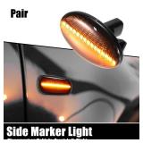 X AUTOHAUX Yellow Light Black Lens Side Marker Turn Signal Light for Subaru Forester SG 2002-2004 Indicator Lights for Subaru Impreza Impreza WRX STI GD/GG 2001-2007 1 Pair