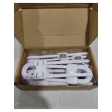 Jetec 10 Pieces Cabinet Locks for Babies, U-Shaped Proofing Drawers Safety Child Locks Adjustable, Easy to Use Childproof Latch for Knob Handle on Kitchen Door Storage Cupboard Closet (White)