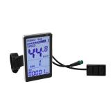 Electric Bike LCD Display, 5 Pin E Scooter M5 Panel Meter Screen with Waterproof Connector, E Bike Display Meter Control Panel Screen Suitable for 31.8 22.2mm Handlebar Electric Bike(No. 2 Protocol)