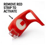 8 Pack Bicycle Light, Silicone LED Bike Light Set, 4 PCS Bike Headlight and 4 Pcs Taillight (Red & White)-Multi-Purpose Waterproof