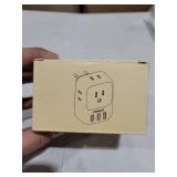 2 Pack European Plug Adapter USB C, TESSAN US to Europe Adapter 4 Outlets 3 USB Charger, Type C International Power Adaptor to Italy Spain France Portugal Iceland Germany, Europe Travel Essentials