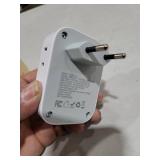 2 Pack European Plug Adapter USB C, TESSAN US to Europe Adapter 4 Outlets 3 USB Charger, Type C International Power Adaptor to Italy Spain France Portugal Iceland Germany, Europe Travel Essentials