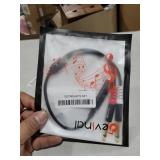 Devinal TRS to Dual TS Breakout Cable - 1/4" Female Stereo to Dual 6.35mm TS Male Adapter & 6.35mm Female to 2 x 1/4" Mono Y Splitter - 1 ft