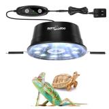REPTI ZOO UVB Reptile Light with Dimming, LED UVB Light Bulb Fixture for Bearded Dragon Gecko Lizard Turtle Snake, Adjustable Brightness UVA UVB Lamp for Tropical & Desert Reptile