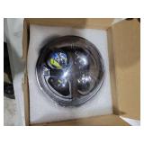 OFFROAD GAMERS X Style 5-3/4\" 5.75\" Motorcycles LED Headlight Round Projection Headlight Compatible with Dyna Street Bob Super Wide Glide DOT Approved Low Rider Night Rod Train Softail, Amber Light