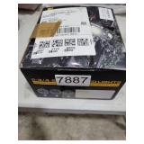 OFFROAD GAMERS X Style 5-3/4\" 5.75\" Motorcycles LED Headlight Round Projection Headlight Compatible with Dyna Street Bob Super Wide Glide DOT Approved Low Rider Night Rod Train Softail, Amber Light