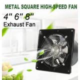 ACEDUROBLA 4 inch Exhaust Fan Metal Iron Ventilation Extractor, Silence with Anti-backflow Check Valve Window and Wall Mount Vent Fans for Home Office Kitchen Bathroom Grow Tent Garage