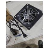 ACEDUROBLA 4 inch Exhaust Fan Metal Iron Ventilation Extractor, Silence with Anti-backflow Check Valve Window and Wall Mount Vent Fans for Home Office Kitchen Bathroom Grow Tent Garage