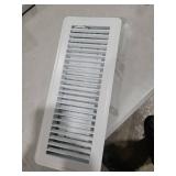 Howeall 4\" x 12\" Floor Register - Heavy Duty Steel Walkable Floor Vents - Easy Adjust Air Supply Lever - Vent Covers for Home (White)