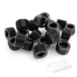 GASHER 20Pcs 3/4\" NPT Carbon Steel Pipe Plug Fitting Internal Hex Thread Socket Pipe Plug