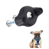 AirTag Holder Fit All Dog Collars Harness, Stouchi Innovative Style Protective AirTag Case with Pins Fixing Buckle for iPhone, AirTag Pet, Dog and Cat AirTag Mount