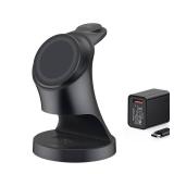 Wireless Charger,3 in 1 Magnetic Wireless Charger Stand, Fast Wireless Charging Dock for iPhone17/16/15/14/13/12 Series, Apple Watch Series, AirPods Pro.