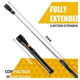 LOCONHA Magnetic Pickup Tool with LED Lights, Telescoping Magnet Flashlight, Cool Gadget Birthday Gifts Christmas Day Gifts for Men, Handyman, Husband, Boyfriend, Him, Father, Dad (1 Pack)