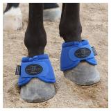 Harrison Howard Horse Bell Boots Overreach Bell Boots No-Turn Bell Boots for Horse-Durable Protective Hoof Boot Large Size