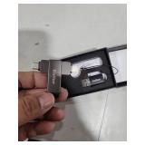 Gulloe 256GB Flash Drive Intended for iPhone, Memory Stick Storage for Photos and Videos Backup, Compatible with iPhone iPad Android PC, Plug and Play, No Application Required (Metal Grey)