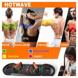 HOTWAVE Push Up Board, Push Up Board for Men - Foldable Pushup Board Home Gym Pushup Board with Handles Professional Strength Training Equipment for Men
