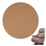 Recliner Pads for Hardwood Floors - Round Floor Rubber Mat for Recliners Protects Hardwood & Tile Floors from Scratches, Coffee