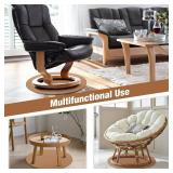 Recliner Pads for Hardwood Floors - Round Floor Rubber Mat for Recliners Protects Hardwood & Tile Floors from Scratches, Coffee