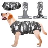 Kuoser Recovery Suit for Dogs Cats After Surgery, Professional Pet Recovery Shirt Dog Abdominal Wounds Bandages, Substitute E-Collar & Cone,Prevent Licking Dog Onesies Pet Surgery Recovery Suit