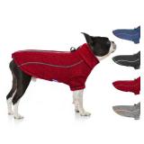 cyeollo Fleece Dog Jacket Zipper up Sweaters Reflective Small Dog Coats with D Ring Warm Sweaters Dogs Clothes for Pet Apparel