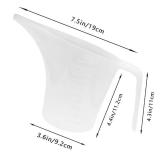 4 Pack Plastic Funnel Pitcher,Measuring Cup with Long Spout,Large Capacity Easy Pour Cup,Perfect for Bakeware Mold,Oils,Watering Plants(1000ml)