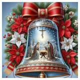 6 Pack Christmas Paint by Numbers Kit for Adults, Snowman Adult Paint by Number Kits, Santa Claus Paint by Numbers for Adults, Cardinal Acrylic Painting on Canvas for Home Wall Art Decor 16x12 Inch