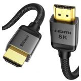 Silkland 10K 8K HDMI 2.1 Cable 15FT, [4K@240Hz 144Hz, 8K@60Hz, 2K@240Hz] Ultra High Speed HDMI Cable 48Gbps, HDR10+, eARC, HDCP 2.3, Compatible for Xbox/PS5/PS4/Roku TV