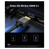 Silkland 10K 8K HDMI 2.1 Cable 15FT, [4K@240Hz 144Hz, 8K@60Hz, 2K@240Hz] Ultra High Speed HDMI Cable 48Gbps, HDR10+, eARC, HDCP 2.3, Compatible for Xbox/PS5/PS4/Roku TV