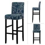 Lellen Bar Stool Covers Set of 4 - Pattern Barstool Seat Covers,Stretch Bar Chair Covers,Removable Bar Stool Chair Covers,Chair Slipcovers Stool Covers for Kitchen Dining Room Counter Island
