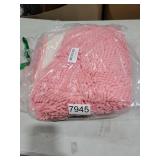 BOANKODU Bathroom Rugs Sets 2 Piece, Ultra Soft Absorbent Bath mat Chenille Bathroom Rug, Antiskid Bath mats Washable Bathroom mat (20x32 inch + 16x24 inch) Pink