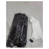 Portable folding stool with dual storage pockets and side pockets Compact adult-sized portable stool, ideal for camping, hiking, outdoor activities and events Maximum weight capacity 280 lbs (Black)