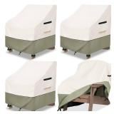Owlcover Outdoor Chair Covers 4 Pack 28 W x 31 D x 36 H inches,600D Heavy Duty Waterproof Adirondack Chair Cover,Outdoor Furniture Covers for Lawn/Garden Chiar