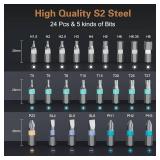 SEESE Ratchet Magetic Screwdriver Set: S2 Steel Precision Screwdriver Set - Removable Self Assembly Screwdriver Kit for Furniture Assembly and Repair - Gift for DIYer