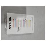 NewFamily Dustless Chalk for Kids, Colored Sidewalk Chalk With Holder,Non-Toxic Washable Toddlers Chalks Drawing Writing for Outdoor Art Play,Blackboard(12 Pcs)