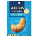 PLANTERS Cashews Salt and Vinegar  Party Snacks  5 oz Resealable Bag pack of 16