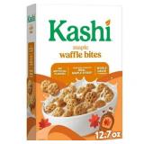 Kashi Breakfast Cereal  Whole Grain  Vegan  Maple Waffle Bites  12.7oz Box (1 Box) of 8