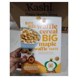 Kashi Breakfast Cereal  Whole Grain  Vegan  Maple Waffle Bites  12.7oz Box (1 Box) of 8